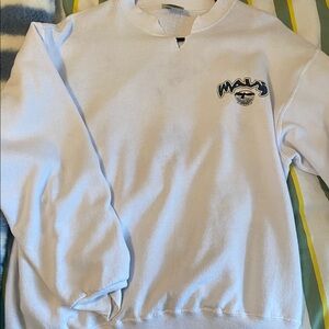 White vintage Maui  Graphic Sweatshirt